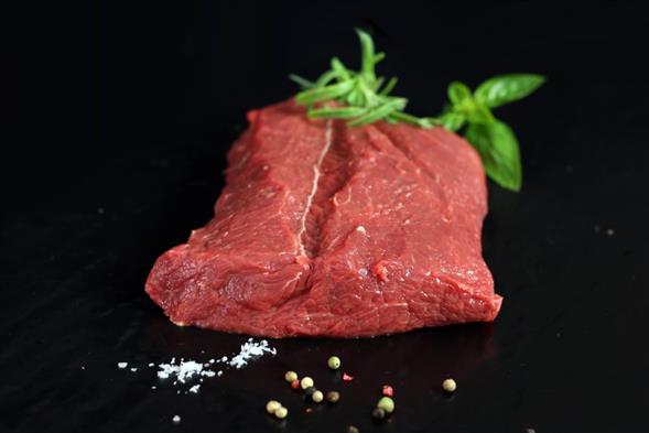 Oksefilet afpudset