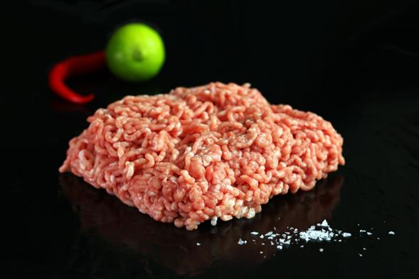 Hakket Svine og ungkvæg 8-12% fedt 545g