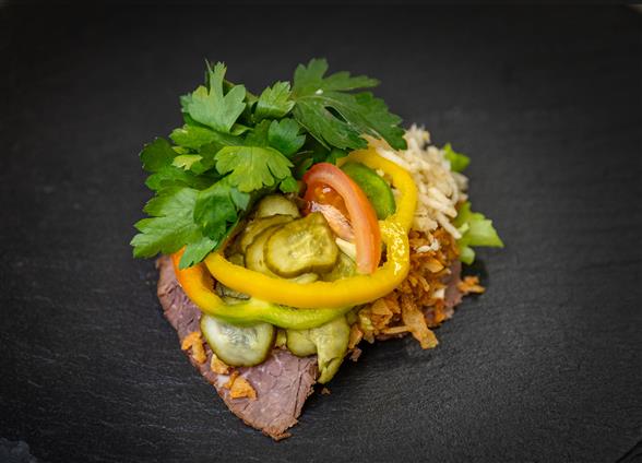 Luksus smørrebrød - Roastbeef