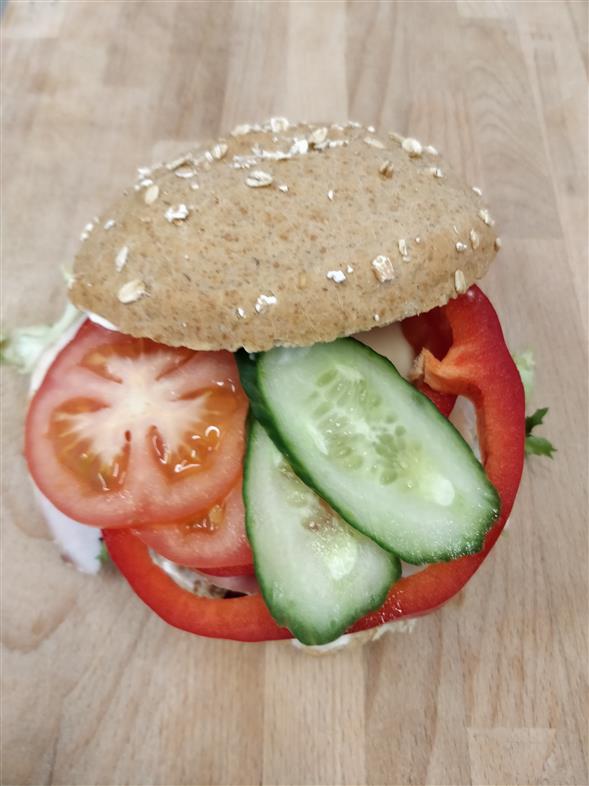 Skinke og Ost Sandwich