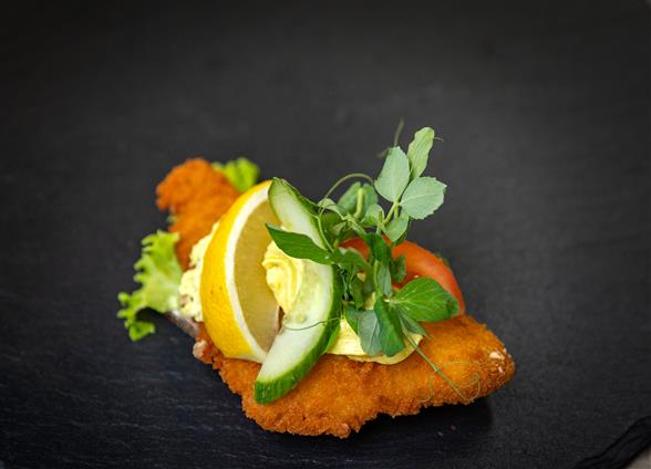 Smørrebrød - Fiskefilet med remoulade