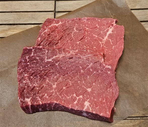 2 stk. Minutsteaks af Wagyu inderlår