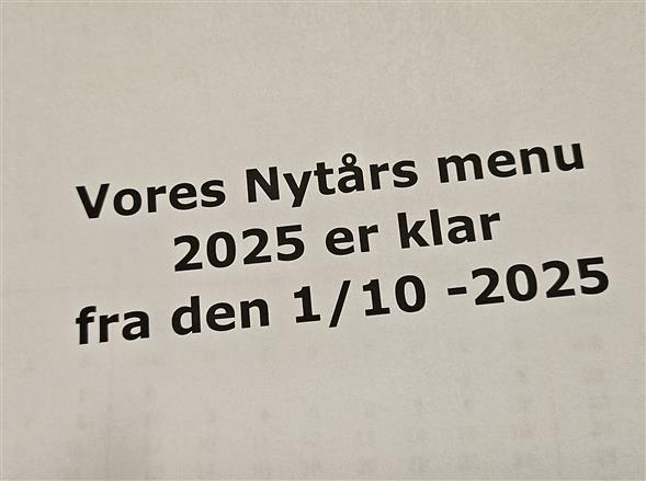 Nytårs menu