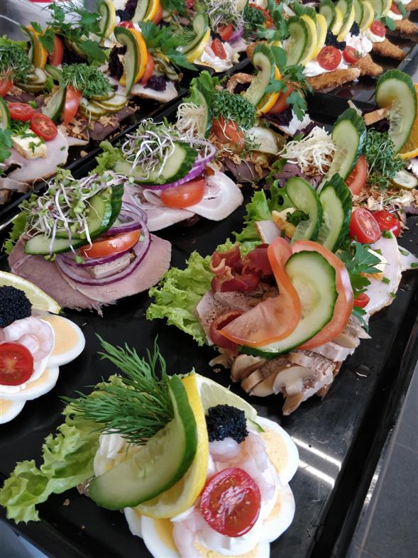 Franskbrød med Rejer og mayonnaise